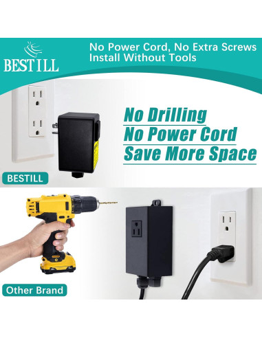 Botón de Descarga de Basura BESTILL, Interruptor de Aire 9.14 cm