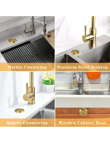 Botón de Descarga de Basura BESTILL, Interruptor de Aire 9.14 cm