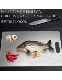 Tabla de Cortar de Titanio Boenim 45.72x30.48cm Higiénica 2