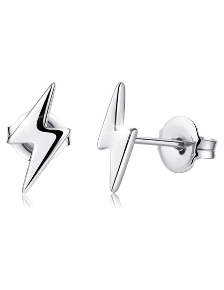 Pendientes de Stud de Titanio Hipoalergénicos para Mujeres - Rayo