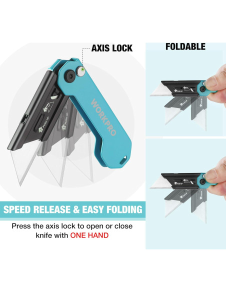 Cuchillo Utility Plegable WORKPRO EDC Acero Inoxidable 8.4cm Cuchillo Utility Plegable WORKPRO EDC Acero Inoxidable 8.4cm