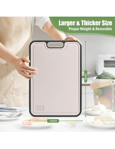 Tabla de Cortar Sutaig de Titanio 45.72x30.48 cm Doble Cara 2