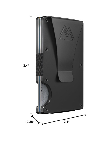 Billetera Minimalista Mountain Voyage Co RFID Titanio Negro