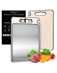 Tabla de Cortar de Titanio Ufardy 36.8x25.4cm Antideslizante
