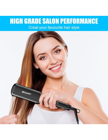 Plancha de Pelo Profesional BCWAY Titanio Flotante 5 Temperaturas