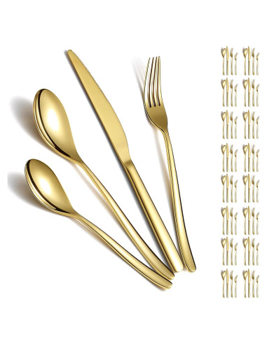 Juego de Cubiertos Berglander Oro 48 Piezas Acero Inoxidable