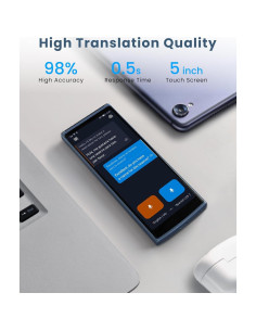 Traductor de Idiomas iFLYTEK Azul con Protector de Pantalla 2