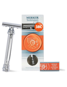 Maquinilla de Afeitar Doble Filo Merkur 38C Cromo Brillante