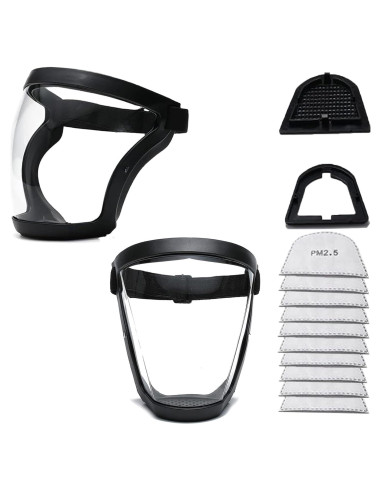 Escudo Facial Completo Fracavi Reutilizable Anti-Niebla 2 Pack