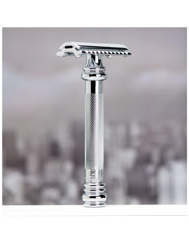 Maquinilla de Afeitar Doble Filo Merkur 38C Cromo Brillante