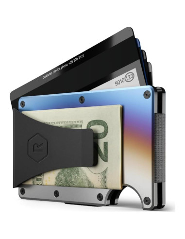 Billetera Ridge para hombres con bloqueo RFID - Titanio quemado