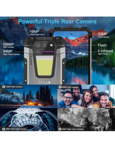 Teléfono Inteligente Resistente 8849 Tanque 2 512GB 24GB RAM