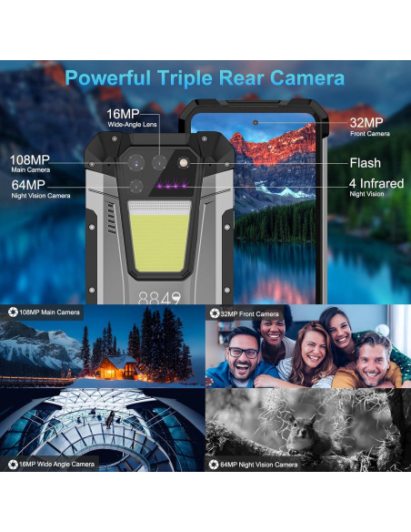 Teléfono Inteligente Resistente 8849 Tanque 2 512GB 24GB RAM