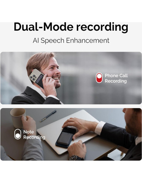 Grabadora de Voz AI PLAUD Note 64GB con Estuche y App