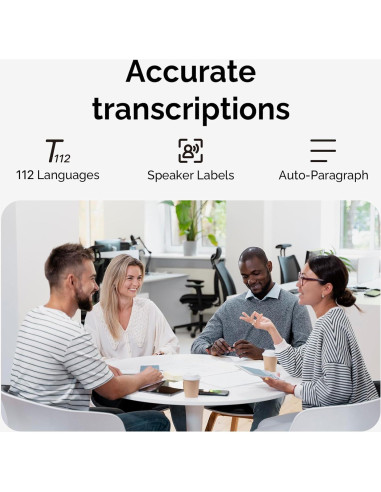 Grabadora de Voz AI PLAUD Note 64GB con Estuche y App