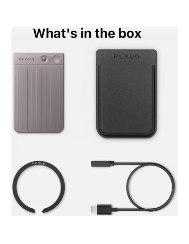 Grabadora de Voz AI PLAUD Note 64GB con Estuche y App