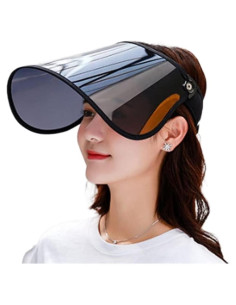 Sombrero de Protección UV Plegable WITHMOONS Negro Grande