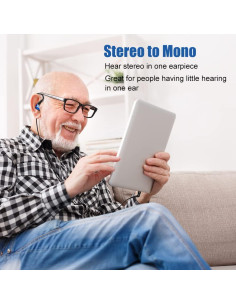 Auricular mono Joysico YS2 Azul con micrófono y control 2