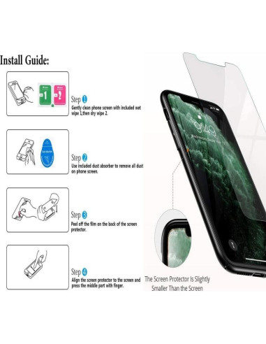 Funda Silicona Suave Negra + Protector Vidrio Unihertz 8849 Tank 3 Pro