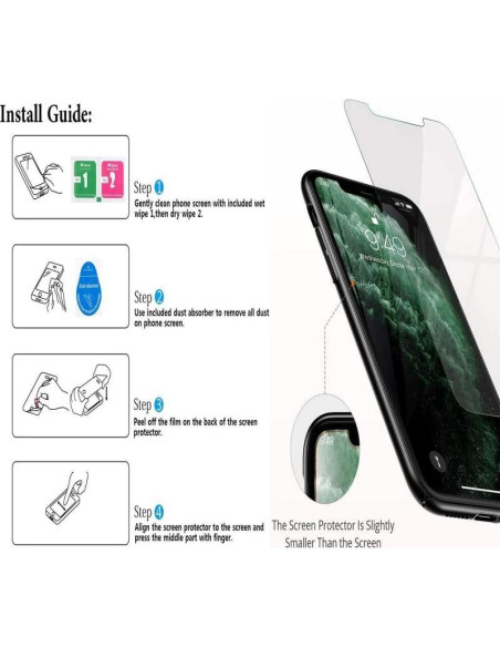 Funda Silicona Suave Negra + Protector Vidrio Unihertz 8849 Tank 3 Pro