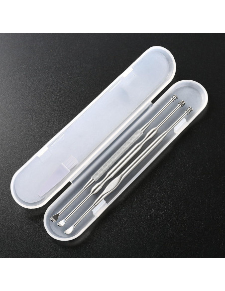 Juego de 3 Palas para Oídos Geengle - Acero Inoxidable