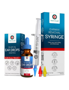 Kit de Eliminación de Cerumen Medi Grade con Jeringa y Gotas