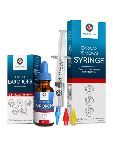 Kit de Eliminación de Cerumen Medi Grade con Jeringa y Gotas