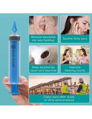 Kit de Extracción de Cerumen Medi Grade con Jeringa 60 ml