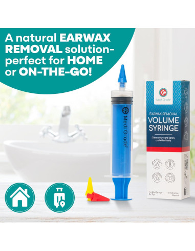 Kit de Extracción de Cerumen Medi Grade con Jeringa 60 ml