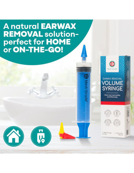 Kit de Extracción de Cerumen Medi Grade con Jeringa 60 ml
