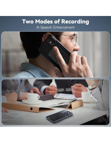 Grabadora de Voz AI IUNSONE Q70, 64GB, Traducción 112 Idiomas