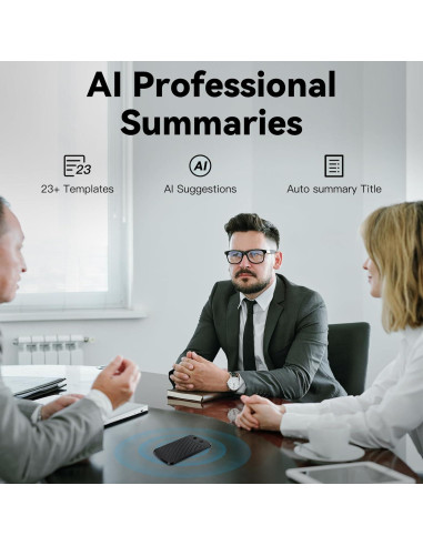 Grabadora de Voz AI IUNSONE Q70, 64GB, Traducción 112 Idiomas