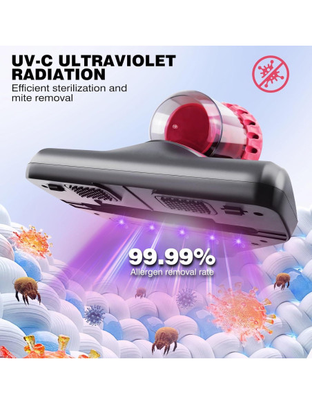 Aspiradora de Cama DICN 100W con Luz UV y Filtro HEPA Aspiradora de Cama DICN 100W con Luz UV y Filtro HEPA