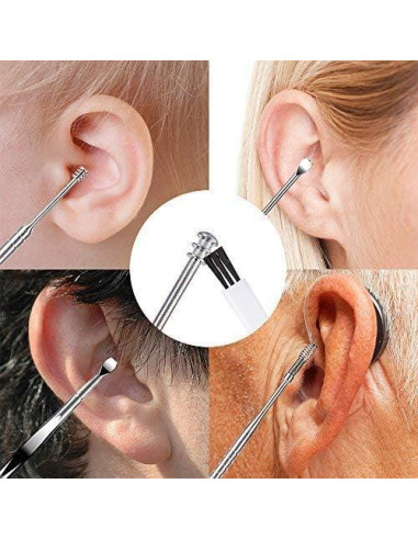 Juego de Herramientas de Limpieza de Oídos BetyBedy 7 Pcs