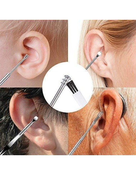 Juego de Herramientas de Limpieza de Oídos BetyBedy 7 Pcs