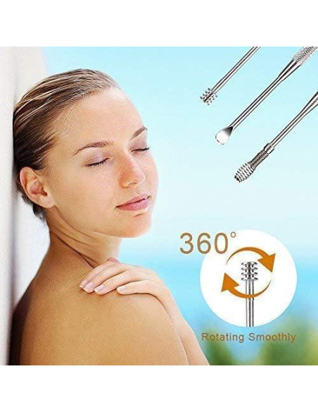 Juego de Herramientas de Limpieza de Oídos BetyBedy 7 Pcs