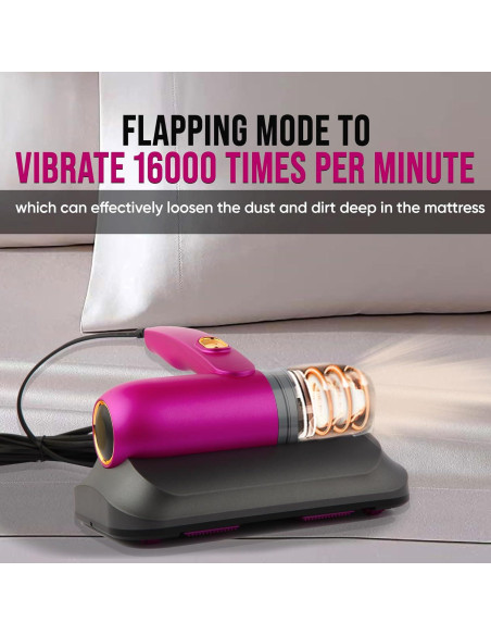 Aspiradora de Cama JJZNCLLEN HB001 120W Luz UV Filtro HEPA