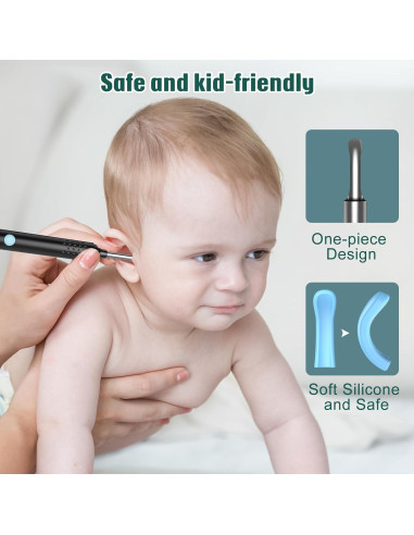 Otoscopio LMECHN con Cámara HD 1080P y 6 Luces LED