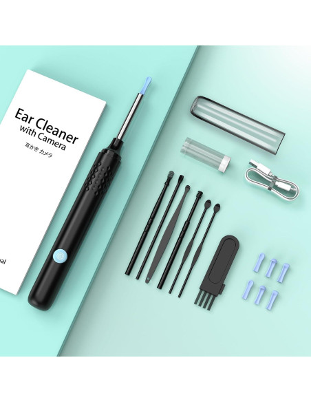 Otoscopio LMECHN con Cámara HD 1080P y 6 Luces LED