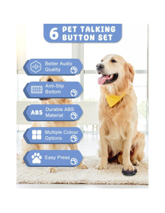 Set de 6 Botones de Comunicación para Perros Acools 2