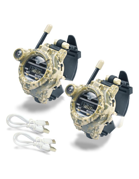 Walkie Talkie Reloj para Niños Lincolin Camo 7 en 1