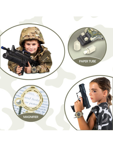 Walkie Talkie Reloj para Niños Lincolin Camo 7 en 1