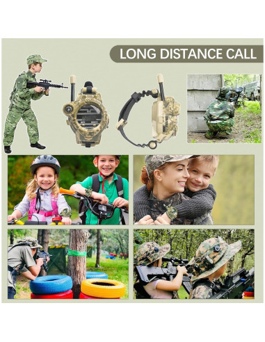Walkie Talkie Reloj para Niños Lincolin Camo 7 en 1