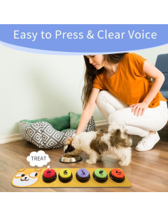 Juego de Botones de Habla para Perros Yeffxior - 5 Piezas 2