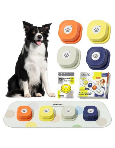Botones de Entrenamiento para Perros MEWOOFUN - 4 Paquetes