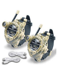 Walkie Talkie Recargable para Niños Gantan con Linterna 100m