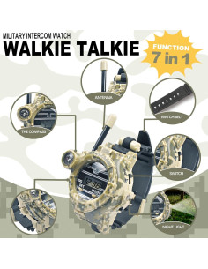 Walkie Talkie Recargable para Niños Gantan con Linterna 100m 2