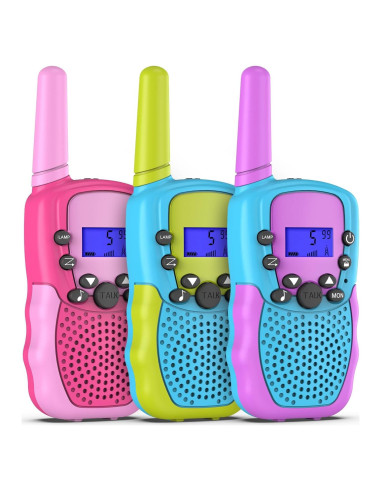 Walkie Talkies Selieve para Niños 3 Paquete Rango 3 KM