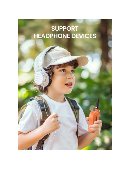 Walkie Talkies para Niños FOREDOM 2 Paquete Naranja 22 Canales