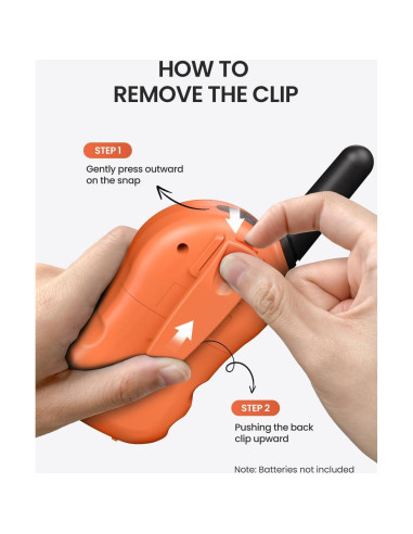 Walkie Talkies para Niños FOREDOM 2 Paquete Naranja 22 Canales